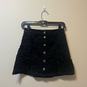 H&M Black Mini Skirt